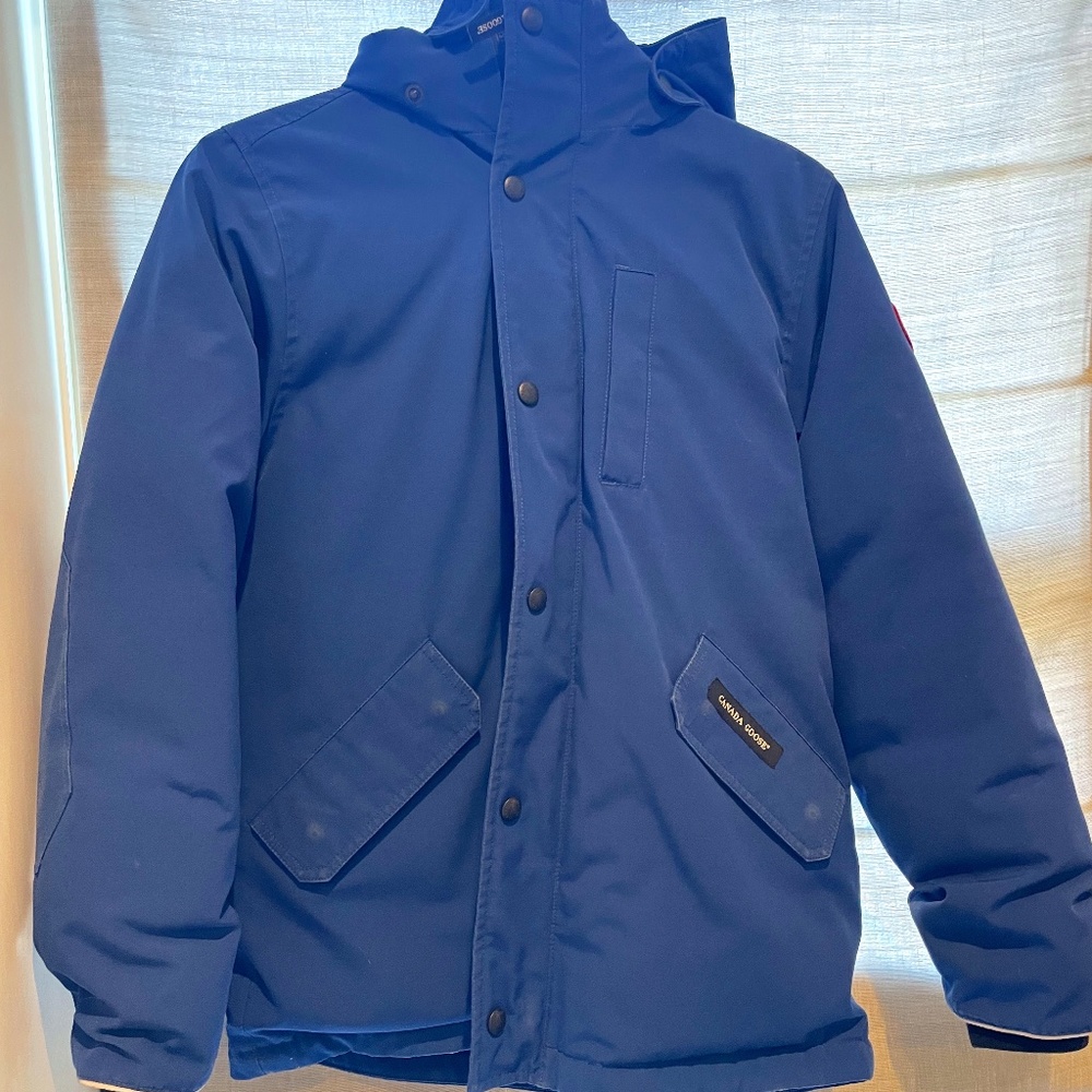 Blue Canada Goose Boys Winter Parka